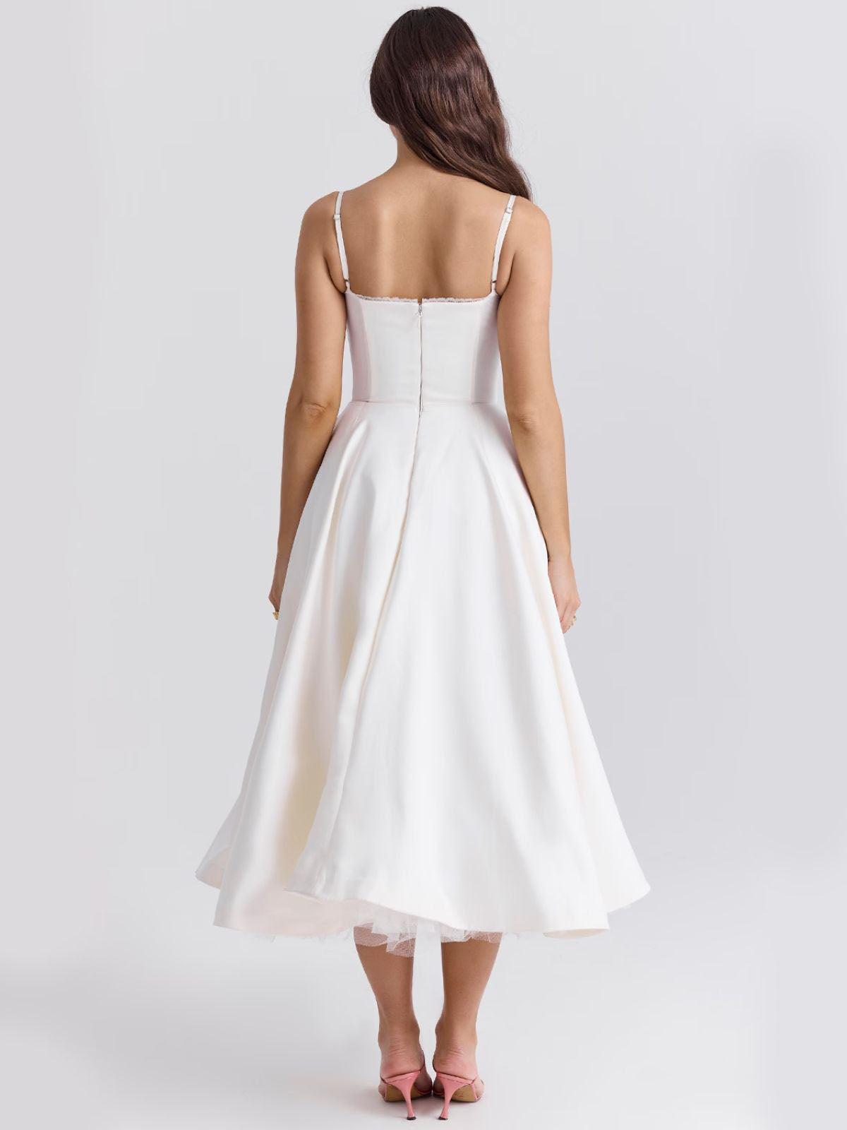 BlushMuse™ - Corset Midi Dress