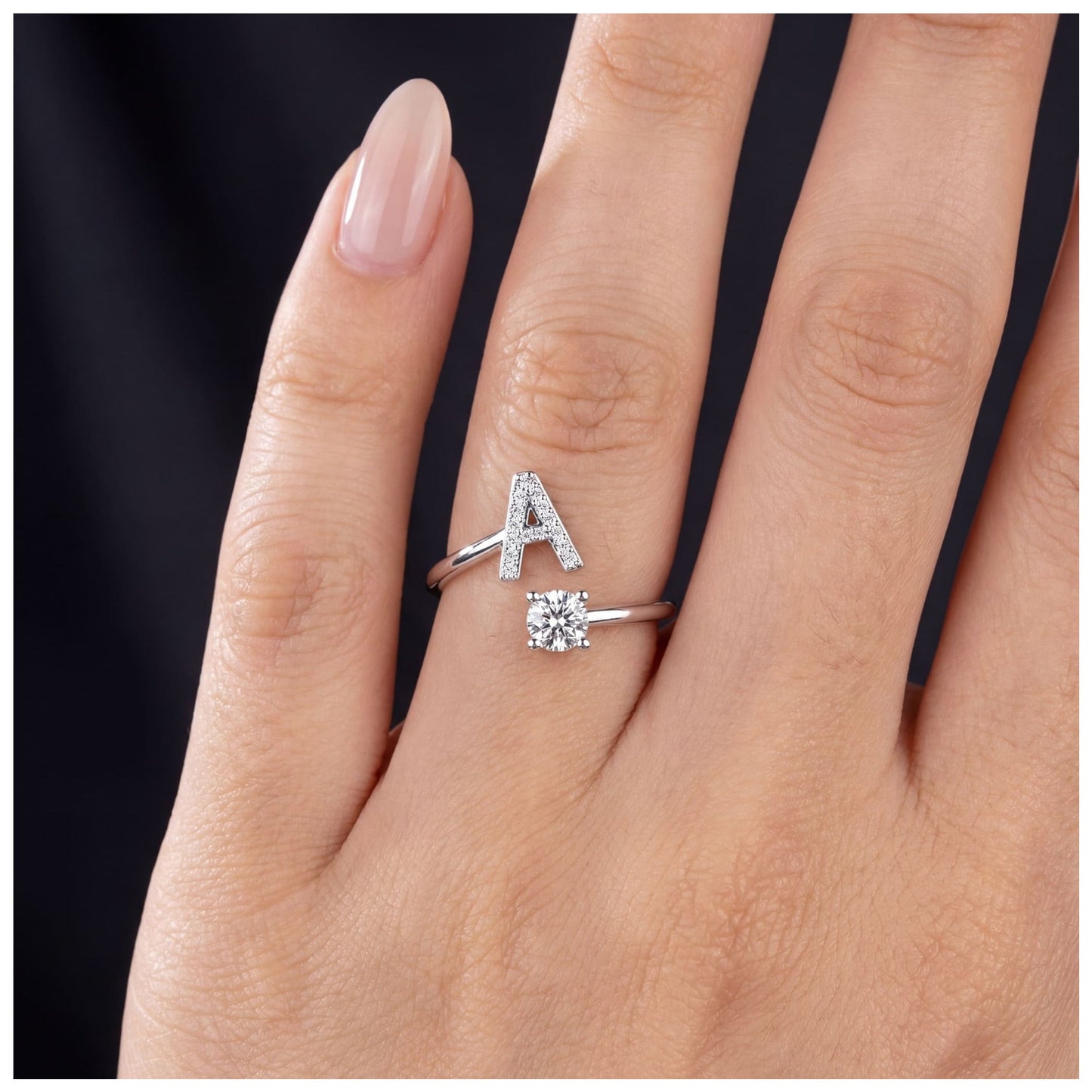 InitiaGlow™ - Adjustable Letter Ring