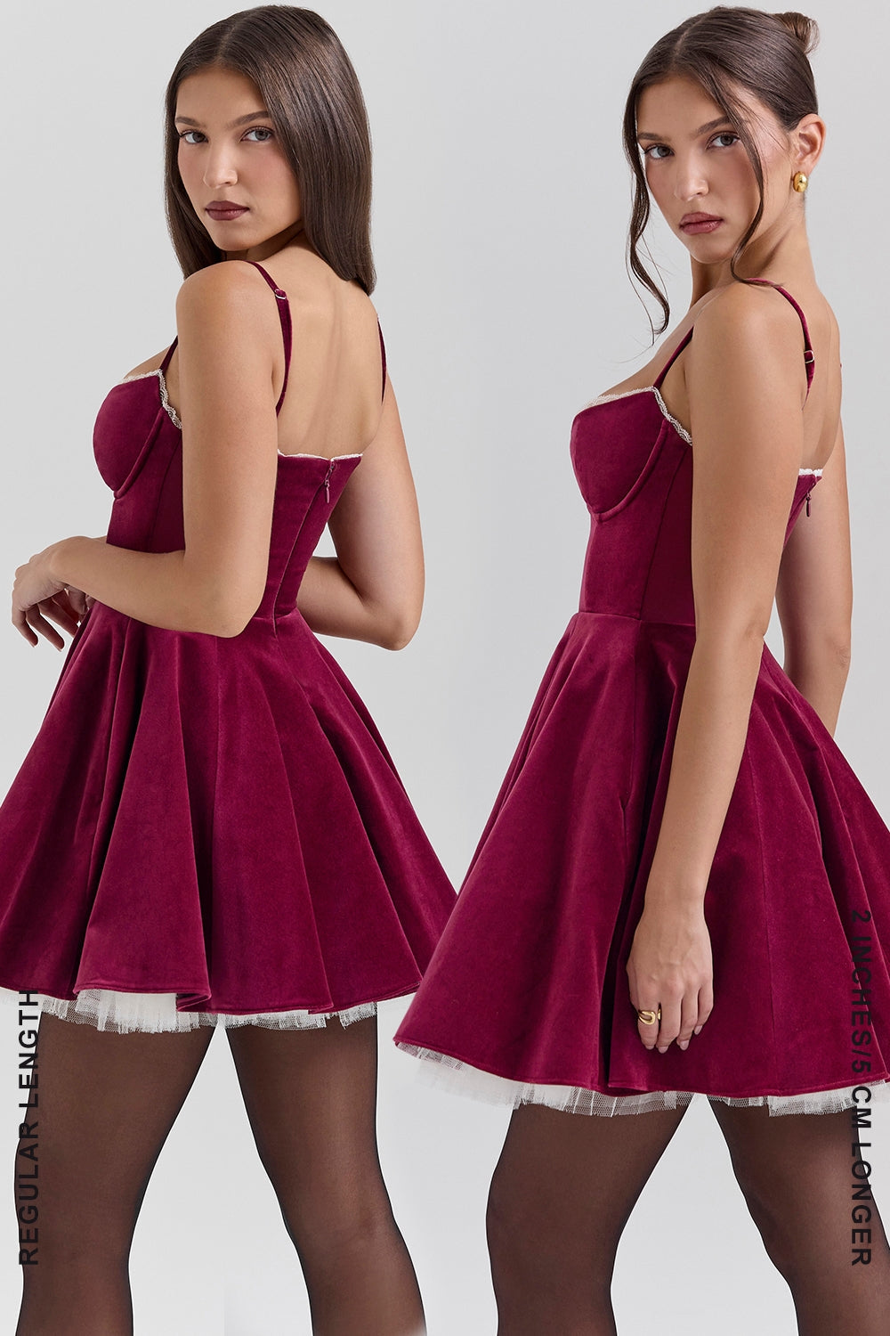 Veloura™ - Velvet Mini Dress