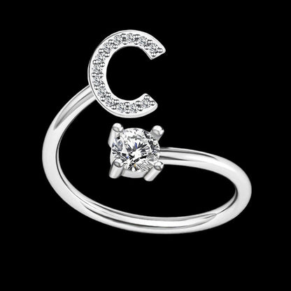 InitiaGlow™ - Adjustable Letter Ring