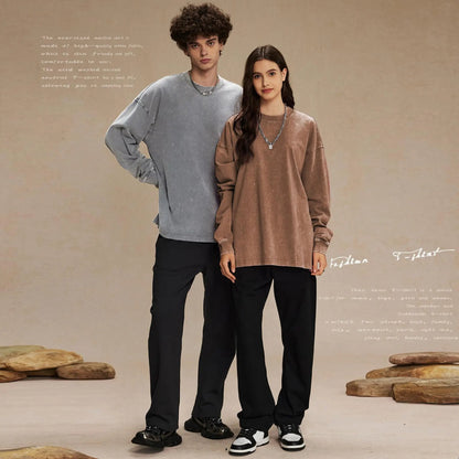 Softwash Tee 3-Pack | Acid Washed Oversized Long Sleeve T-Shirt for Women