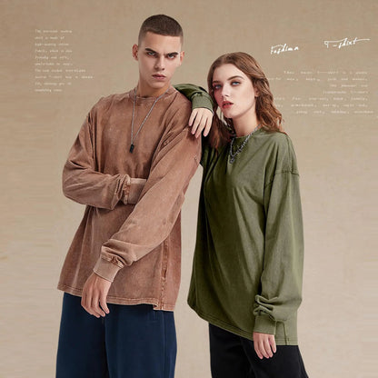 Softwash Tee 3-Pack | Acid Washed Oversized Long Sleeve T-Shirt for Women