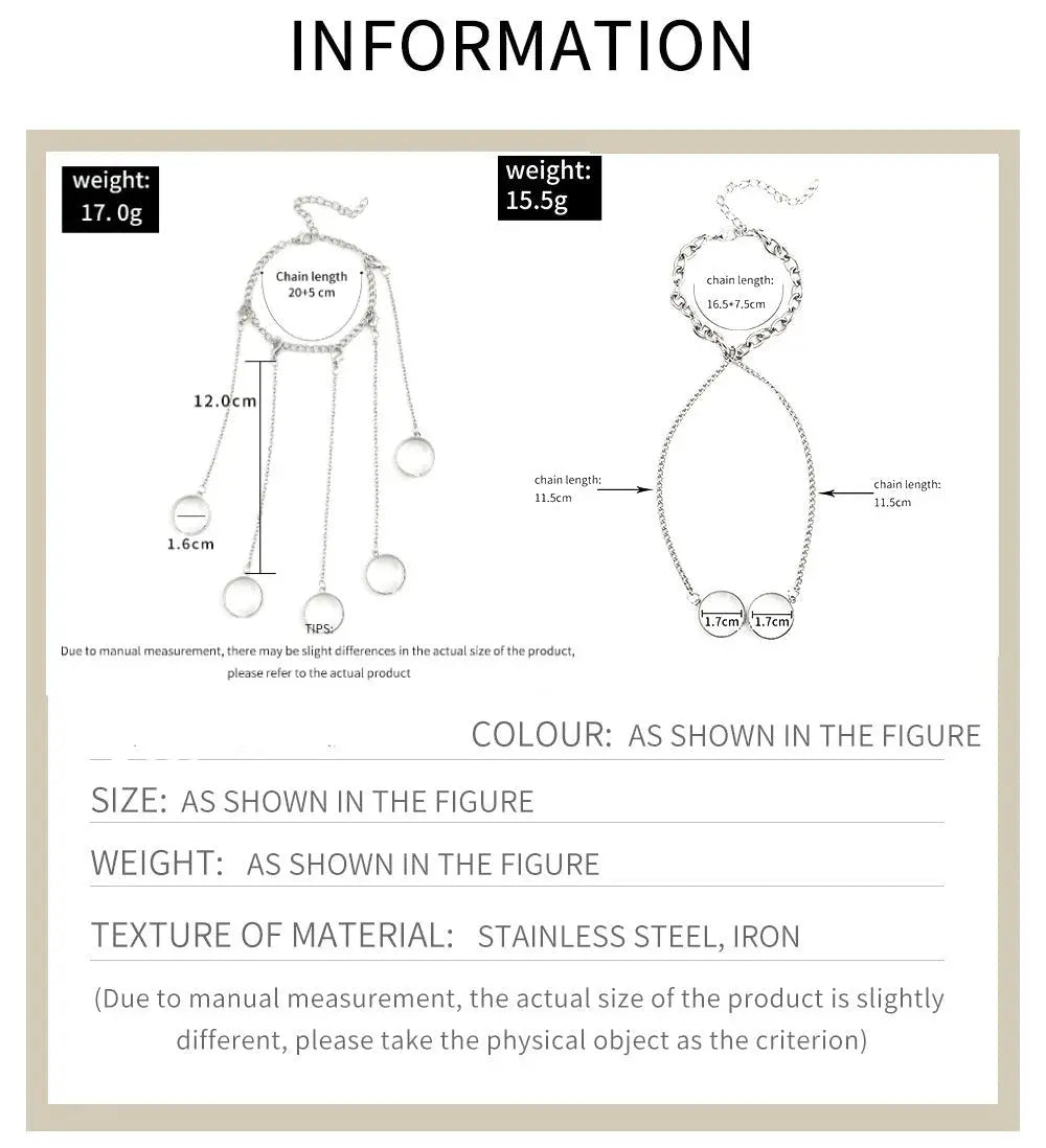 ChainAura™ - Hand Chain Ring Bracelet