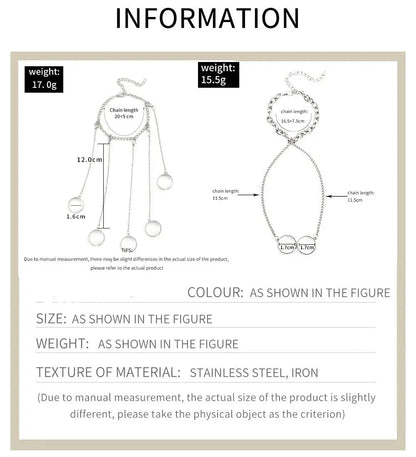 ChainAura™ - Hand Chain Ring Bracelet