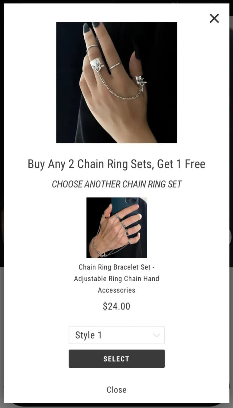 ChainAura™ - Hand Chain Ring Bracelet