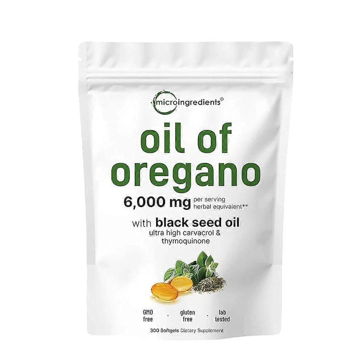CarvaPure Pro Oil of Oregano with Black Seed Oil