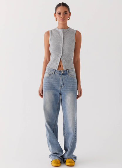 RibForm™ - Button Tank Top