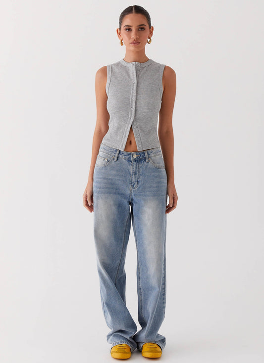 RibForm™ - Button Tank Top