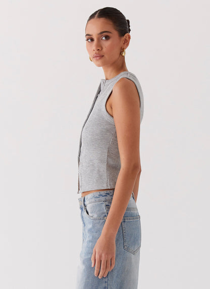 RibForm™ - Button Tank Top