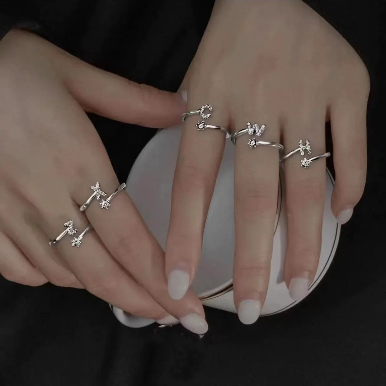 InitiaGlow™ - Adjustable Letter Ring