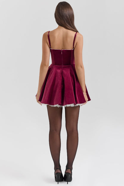 Veloura™ - Velvet Mini Dress