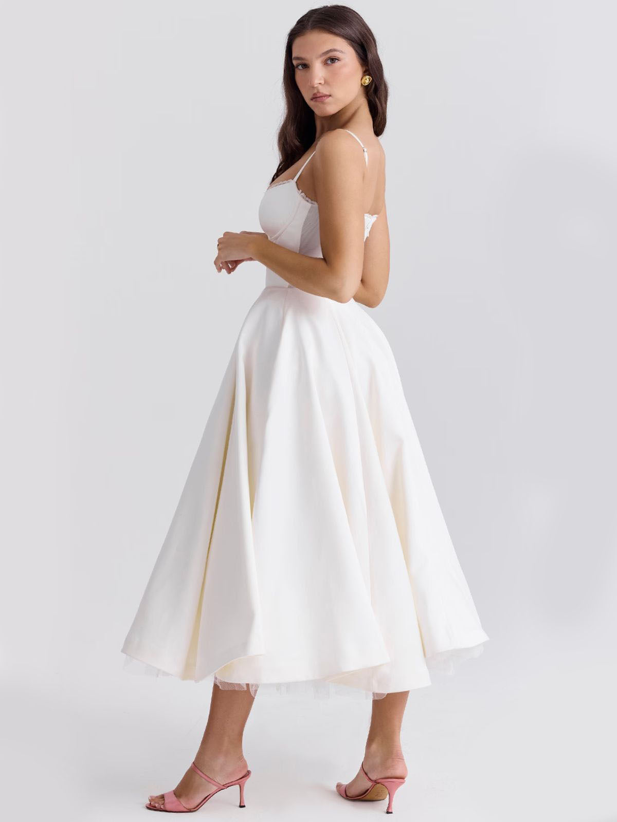 BlushMuse™ - Corset Midi Dress