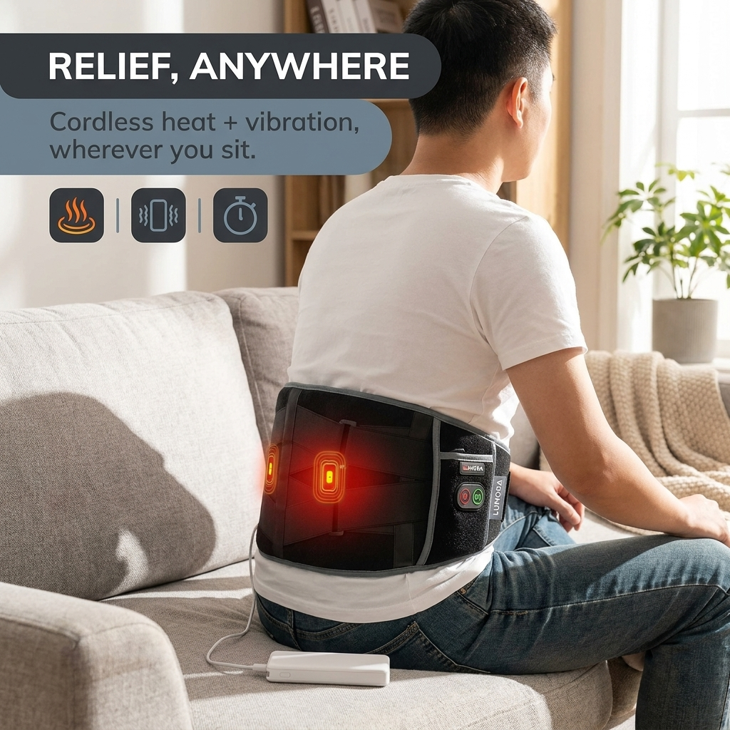 Lumora™ – Cordless Heated Back Massager
