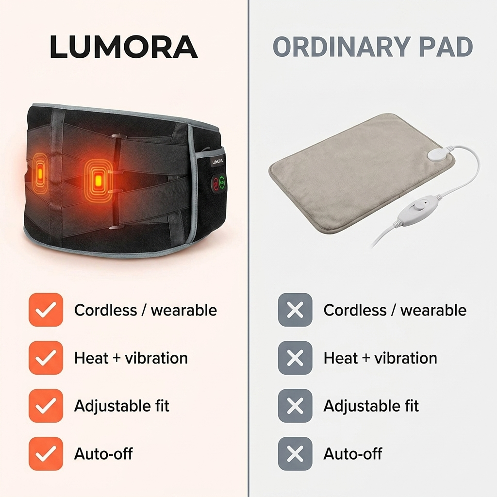 Lumora™ – Cordless Heated Back Massager