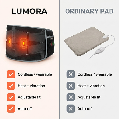 Lumora™ – Cordless Heated Back Massager
